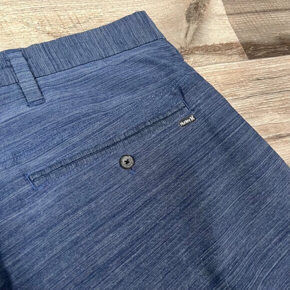 Hurley Athletic Mid Rise Cutback Hybrid Shorts Obsidian Blue Men’s Size 30 - Picture 6 of 12